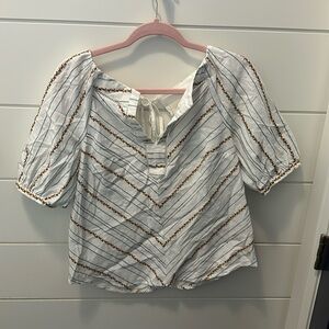 Anthropologie Lemon Top